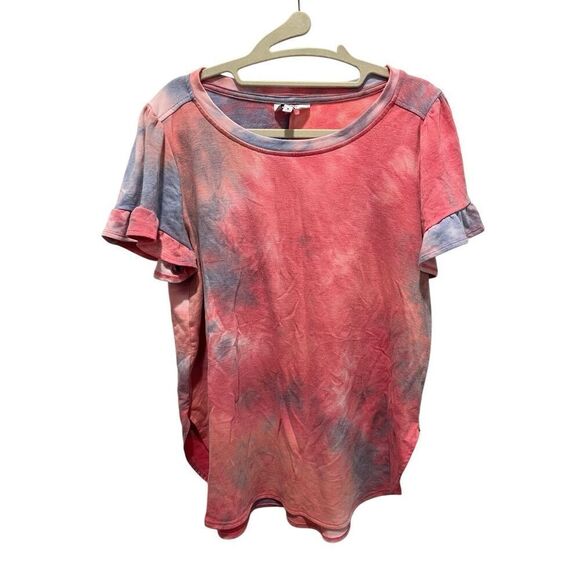Crown & Ivy pink tie dye tee, women’s size M - Picture 1 of 4